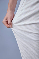 L&C Cream Relax Fit Ankle Length Casual Lowers for Men | Linen Blend