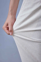 L&C Beige Relax Fit Ankle Length Casual Lowers for Men | Linen Blend | Comfortable Lounge Wear