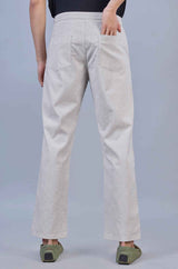 Beige| Linen Slub |Linen Blend | Casual Lowers by L&C | Relax Fit With 4 Pockets and Drawstring