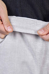 Beige| Linen Slub |Linen Blend | Casual Lowers by L&C | Relax Fit With 4 Pockets and Drawstring