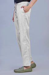 L&C Men's Pista Linen Slub | Linen Blend | Casual Lowers | Relax Fit With 4 Pockets and Drawstring