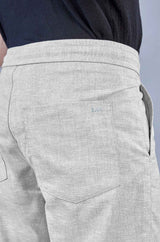L&C Men's Pista Linen Slub | Linen Blend | Casual Lowers | Relax Fit With 4 Pockets and Drawstring