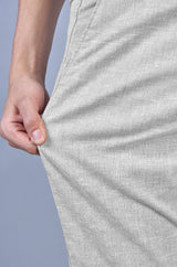 L&C Men's Pista Linen Slub | Linen Blend | Casual Lowers | Relax Fit With 4 Pockets and Drawstring