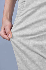 L&C Men's Pista Linen Slub | Linen Blend | Casual Lowers | Relax Fit With 4 Pockets and Drawstring