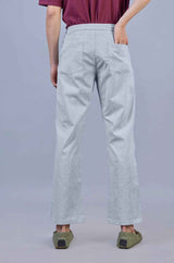 Stylish Sky Blue| L&C Casual Lowers in Linen Blend | Linen Slub | Relax Fit Design with 4 Pockets and Drawstring