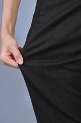 L&C Men's Black | Linen Slub | Linen Blend | Casual Lowers | Relax Fit with 4 pockets and Drawstring