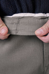 L&C Men's Dark Grey Cotton Dobby Casual Lowers | Comfort Fit