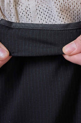 L&C Black Regular Fit Ankle Length Formal/Casual Pants For Men | Lined | Polyester Viscose Blend