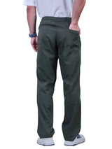 L&C Olive | Baggy Fit | Regular Length | Unisex Casual Lowers | Flex Linen | Linen Slub