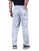 L&C Sky Blue | Baggy Fit | Regular Length | Unisex Casual Lowers | Flex Linen | Linen Slub