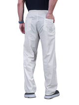 L&C Cream | Baggy Fit | Regular Length | Casual Lowers for Unisex | Flex Linen | Linen Slub