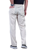 L&C Beige | Baggy Fit | Regular Length | Unisex Casual Lowers | Flex Linen | Linen Slub