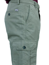L&C Pista | Relax Fit | Regular Length | Gripper Elasticated Men Cargo | Cotton | Dobby