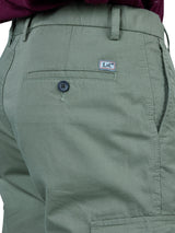 L&C Pista | Relax Fit | Regular Length | Gripper Elasticated Men Cargo | Cotton | Dobby