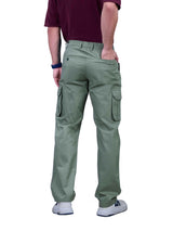L&C Pista | Relax Fit | Regular Length | Gripper Elasticated Men Cargo | Cotton | Dobby