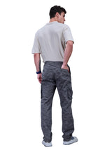 L&C Grey | Relax Fit | Regular Length | Full Elastic Men Cargos | Cotton | Camo Print