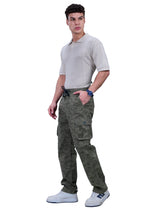 L&C Olive | Relax Fit | Regular Length | Full Elasted Men Cargo | Cotton | Camo Print