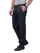 L&C Black | Straight Fit | Regular Length |Side Elastic Casual Trousers for Men | PV 4 Way | Lining