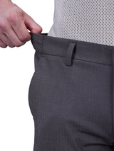 L&C Brown | Straight Fit | Regular Length | Side Elasted Casual Trousers for Men | PV 4 Way | Lining
