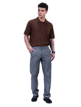 L&C Dark Grey | Straight Fit | Regular Length | Side Elasticated Men Casual Trousers | PV 4 Way | Lining