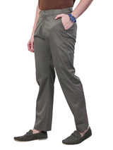 L&C Olive | Relax Fit | Regular Length | Side Elasted Casual Trousers For Men | Imported 2 way Poly | Dobby