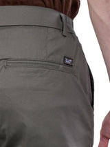 L&C Olive | Relax Fit | Regular Length | Side Elasted Casual Trousers For Men | Imported 2 way Poly | Dobby