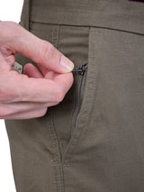 L&C Khaki | Relax Fit | Regular Length | Gripper Elasted Cargo For Men with Chain | Cotton Dobby | Dobby