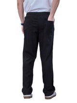 L&C Black | Baggy Fit | Regular Length | Unisex Casual Lowers | Viscose Lyocil Linen | Plain Linen Slub