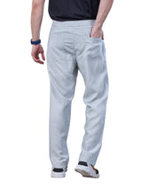 L&C Sky Blue | Baggy Fit | Regular Length | Unisex Casual Lowers | Viscose Lyocil Linen | Plain Linen Slub