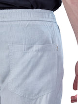 L&C Sky Blue | Baggy Fit | Regular Length | Unisex Casual Lowers | Viscose Lyocil Linen | Plain Linen Slub