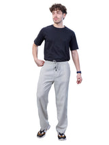 L&C Light Grey | Baggy Fit | Regular Length | Unisex Casual Lowers | Viscose Lyocil Linen | Plain Linen Slub