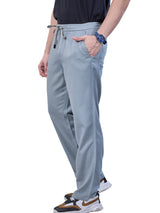 L&C Sky Blue | Baggy Fit | Regular Length | Unisex Casual Lowers | Cotton | Plain