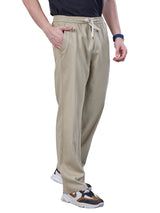 L&C Beige | Baggy Fit | Regular Length | Unisex Casual Lowers | Cotton | Plain