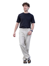 L&C Cream | Baggy Fit | Regular Length | Unisex Casual Lowers | Cotton | Plain