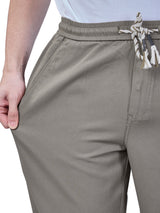 L&C Khaki | Baggy Fit | Regular Length | Unisex Casual Lowers | Cotton | Plain