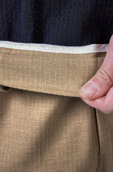 L&C Khaki Regular Fit Ankle Length Formal/Casual Pants For Men | Lined | Polyester Viscose Blend