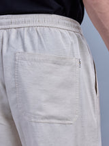 L&C Natural | Baggy Fit | Regular Length | Unisex Casual Lowers | Viscose Tehnsil Linen | Linen Slub