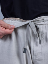 L&C Light Grey | Baggy Fit | Regular Length | Unisex Casual Lowers | Viscose Tehnsil Linen | Linen Slub