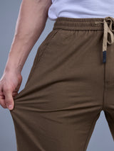 L&C Rust | Baggy Fit | Regular Length | Unisex Casual Lowers | Viscose Linen | Linen Slub