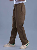 L&C Rust | Baggy Fit | Regular Length | Unisex Casual Lowers | Viscose Linen | Linen Slub