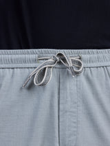 L&C Sky Blue | Baggy Fit | Regular Length | Unisex Casual Lowers | Viscose Linen | Linen Slub