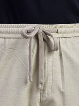L&C Beige | Baggy Fit | Regular Length | Unisex Casual Lowers | Viscose Linen | Linen Slub