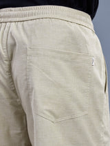 L&C Beige | Baggy Fit | Regular Length | Unisex Casual Lowers | Viscose Linen | Linen Slub