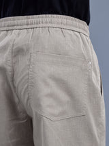 L&C Khaki | Baggy Fit | Regular Length | Unisex Casual Lowers | Viscose Linen | Linen Slub