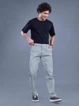 L&C Pista | Relax Fit | Regular Length | Side Elastic Casual Trousers For Men | Cotton Linen | Linen Slub
