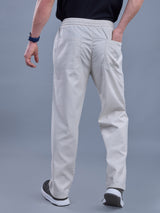 L&C Light Grey | Baggy Fit | Regular Length | Unisex Casual Lowers | Viscose Linen | Linen Slub