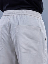 L&C Light Grey | Baggy Fit | Regular Length | Unisex Casual Lowers | Viscose Linen | Linen Slub