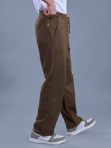 L&C Rust | Baggy Fit | Regular Length | Unisex Casual Lowers | Viscose Linen | Linen Slub