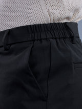 L&C Black | Straight Fit | Regular Length | Side Elasted Casual Trousers For Men | PV 4 Way Lycra | Plain