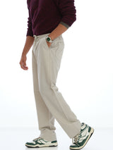 L&C Light Pista | Relax Fit | Regular Length | Casual Lowers For Men with chain on right side pocket| Linen Blend | Tensile Linen Dobby